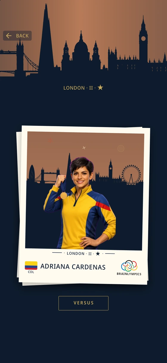 Colombian computer competitor Adriana Cárdenas celebrates a gold medal in London.
